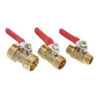 Brass Ball Valve 1/8" 1/4 3/8 1/2 Male Thread Mini Shut Off Ball Valve Air Water Oil Flow Connector Pipe Fitting Coupler Valves