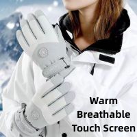 【LZ】☽♞  Luvas de esqui impermeáveis e à prova de vento para homens e mulheres respirável acolchoado espessamento tela sensível ao toque motocicleta frio quente inverno