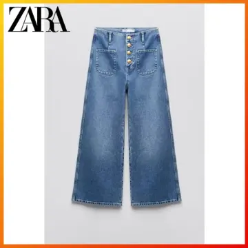 Zara ZW the sailor cropped flare jeans size 2 NWT in 2023