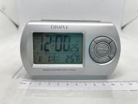 นาฬิกาปลุกมือสองญี่ปุ่น DIMPLE DRA 362SW Radio Controlled Clock ตั้งเวลาด้วยคลื่นความถี่วิทยุ ไฟสีฟ้าครับ บอกเวลา ตั้งปลุก  บอกอุณหภูมิ