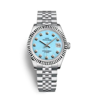 นาฬิกาข้อมือมียี่ห้อสำหรับผู้หญิง LGXIGE นาฬิกาข้อมือควอตซ์แฟชั่นสุดหรูขนาด31มม. สายรัดข้อมือสำหรับผู้หญิงจัดส่งฟรี