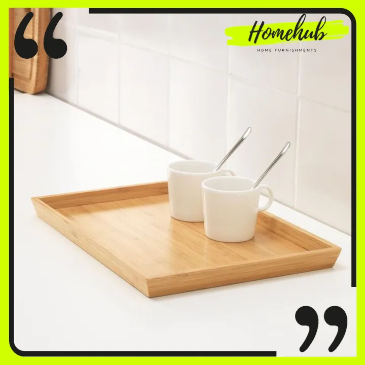 [ HOMEHUB ] IKEA SERVING TRAY OSTBIT TRAY BAMBOO TRAY CUP TRAY DISH