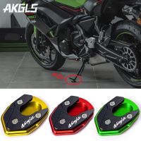 สำหรับคาวาซากิ Ninja650นินจา650 250 300นินจา1000 ER6F ER4F ZX6R ZX10R แผ่นขาตั้งด้านข้างมอเตอร์ไซด์รองรับด้านข้างพร้อมอุปกรณ์ต่อพ่วง