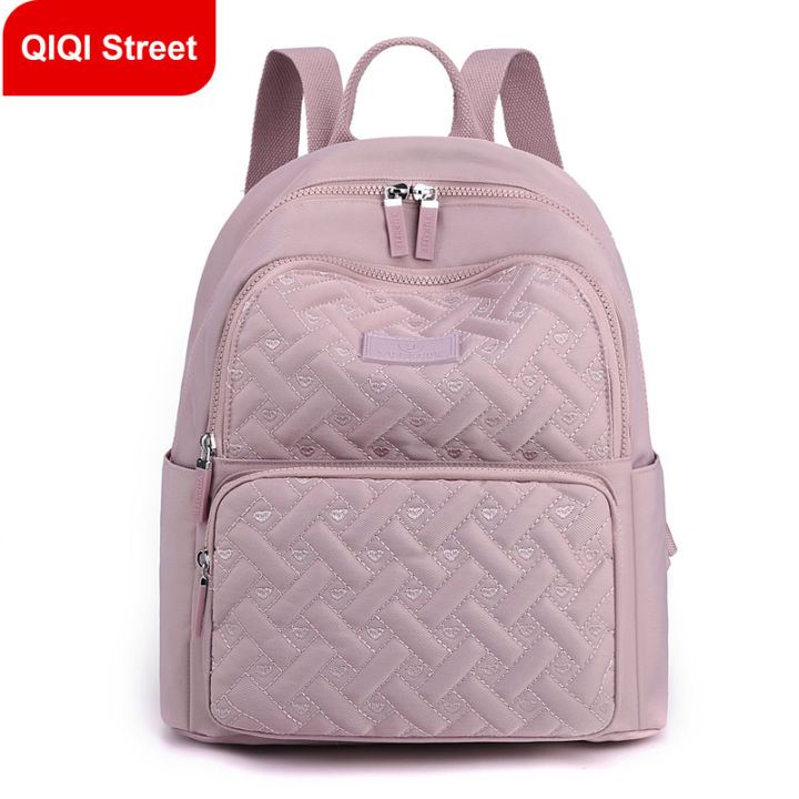 top-backpack-embroidered-womens-nylon-oxford-cloth-travel-bag-korean-style-lightweight-multi-compartment-large-bag-fashion-mother-bag-2022-new-hiking-bag
