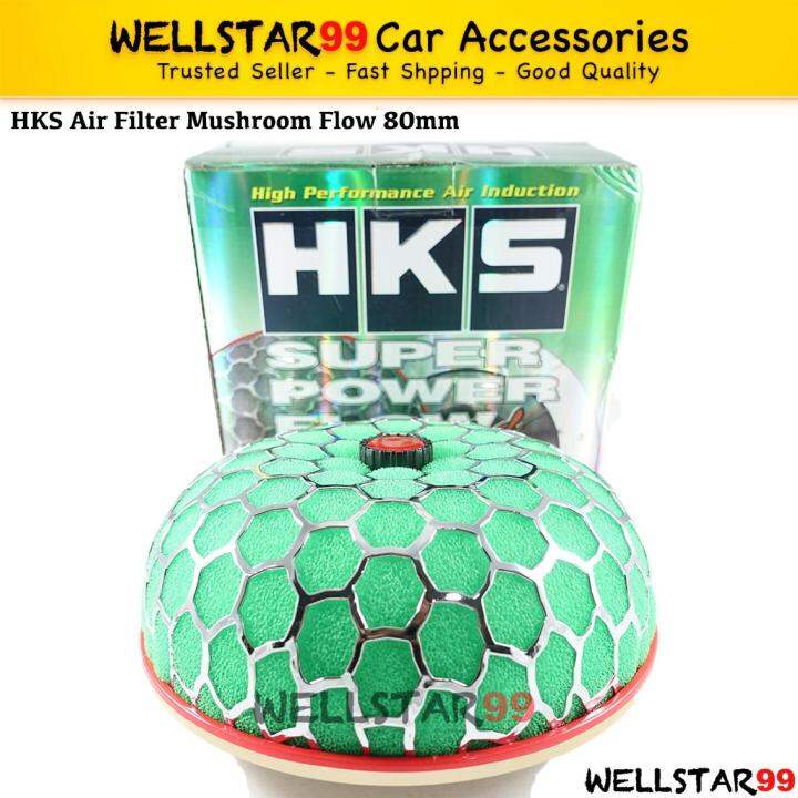 Universal Air Filter HKS Mushroom HKS Air Intake Green Big 80mm Lazada