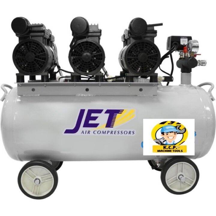 ปั๊มลม-jetออยล์ฟรี-jto-370ไร้นำ้มันเสียงเงียบ-70l