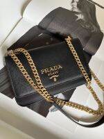 New Prada Pattina  หนัง saffiano อะไหล่ทอง สะพายไหล่สายคู่ได้ Crossbody ได้ MB-320 งานแท้ ส่งฟรี