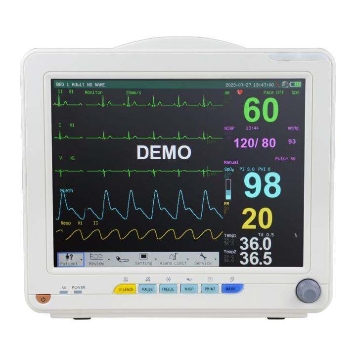 12 Touch Screen ICU CCU Monitor: Multi-parameter Vital Signs with ECG ...