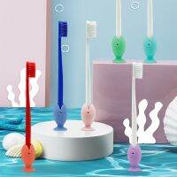 New 6PCS Cute Standing Tooth Brush Cover Food grade Silicone Flexible Holder for Home Office Outdoor or Travel