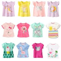 New Kids Girl T Shirt Summer Baby Cotton Tops Toddler Tees Clothes Children Clothing Cartoon T-shirts Short Sleeve 2-9Y Girls Swimsuits