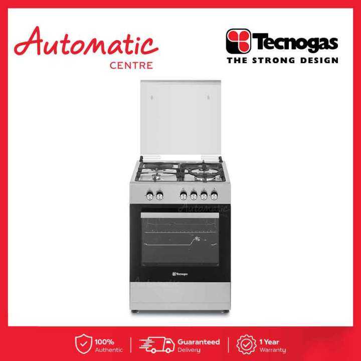 Tecnogas TFG6031DRVXC 60cm Cooking Range 3 Gas & 1 Hotplate 63L Gas