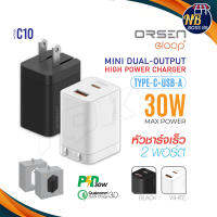 Eloop C10 หัวชาร์จเร็ว 2 พอร์ต USB +Type-C PD 30W QC 3.0 Adapter ชาร์จไว Notebook Laptop หัวชาร์จ NBboss89