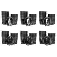 90Pack 4 Inch Net Cups Slotted Mesh Wide Lip Filter Plant Net Pot Bucket Basket for Hydroponics