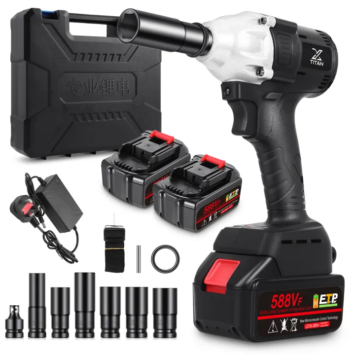【1 Year Warranty】988VF 800N.M Brushless Impact Wrench High Torque