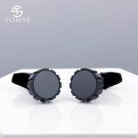 ผู้ชาย Cufflinks TOMYE XK19S093คุณภาพสูง Matte สีดำรอบอย่างเป็นทางการ Casual Business Tuxedo ชุดเสื้อ Cuff Links สำหรับงานแต่งงาน