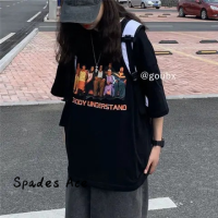 Spades Ace เสื้อครอป เสื้อยืด ชุดเซ็ทผู้หญิง แฟชั่น สบาย สไตล์ ชิค WTX23934H7 39Z230925