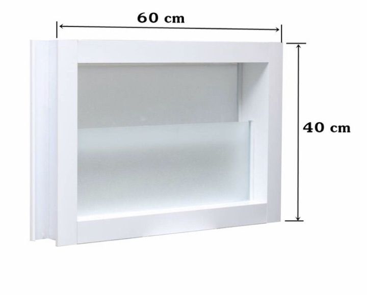 หน้าต่างบานเกล็ดระบายอากาศ-บานเกล็ดซ้อน-60x40-พร้อมมุ้งลวด