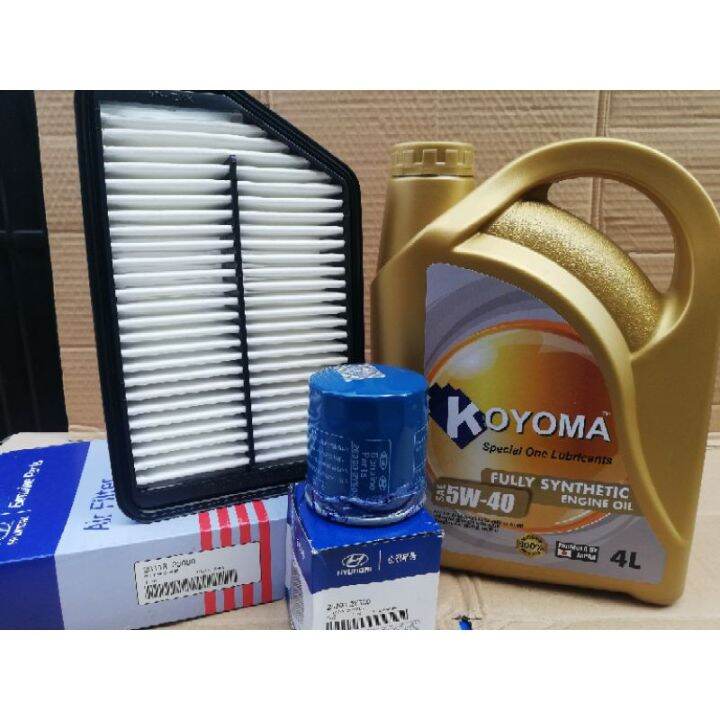 KIA SPORTAGE SL, HYUNDAI TUCSON LM OIL FILTER + AIR FILTER + KOYOMA
