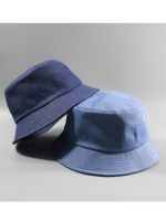 Big Head Man Large Size Bucket Hat Men and Women Four Season Solid Color Denim Plus Size Fisherman Hats 57-60cm 62-65cm