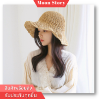 New straw bucket hat หมวกสาน หมวกบัคเก็ต หมวกกันแดด