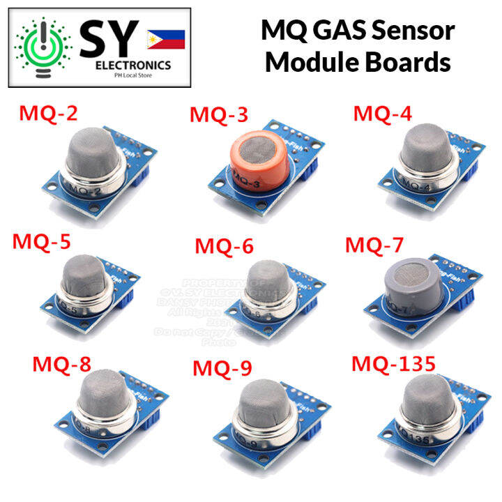 MQ GAS Sensor Module Board Smoke Liquified Flammable Gas Detection MQ2 ...