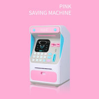 Electronic Piggy Bank Simulated Face Recognition ATM Machine Cash Box Without Electric Auto Scroll Paper Banknote Gift for Kids