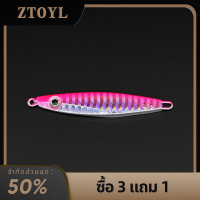 ZTOYL เหยื่อปลอมเคลือบโลหะป้องกันการซีดจางเหยื่อปลอมเหยื่อปลอมเหยื่อตกปลาน้ำหนักเบา3D