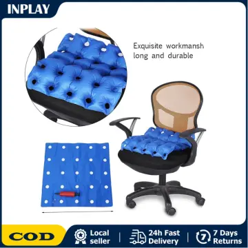 Inflatable Chair Pad, Air Inflatable Seat Cushion Portable Anti Bedsore  Decubitus Chair Pad Daily Use Mat Air Cushion Wheelchair Mat with  Inflatable