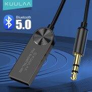 Kuulaa Bluetooth AUX Adapter Đầu nối USB đến 3.5mm giắc cắm trên xe hơi âm