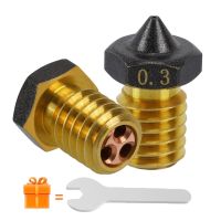 【LZ】✜☸  Ptfe chapeado bocal de latão para impressora 3d 3pcs alto fluxo 02 03 04 05 06 08 10 12mm para cabeça de impressão e3d v6