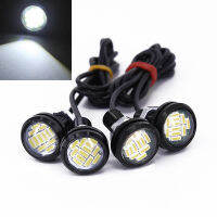 4pcs 12V 15W White Eagle Eye LED DRL Car Work Light Daytime Running Lights Backup Lamp Reverse Light Replacement Car Accessories