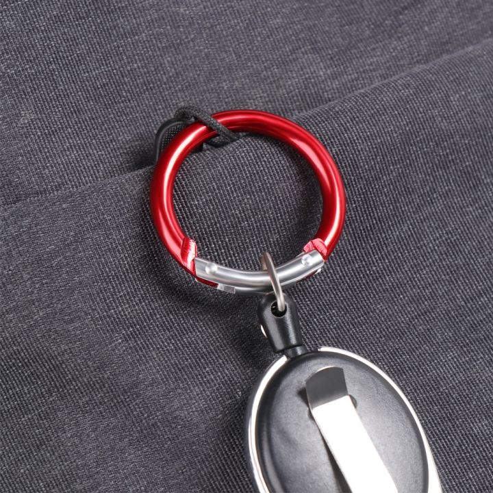 5pcs-round-aluminum-alloy-mountaineering-buckle-locking-carabiner-clip-snap-hook-keyring-camping-karabiner-round-ring-spring