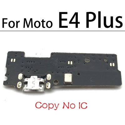 สายแผงวงจรเคเบิลแบบยืดหยุ่นช่องเสียบชาร์จที่ชาร์จ USB ของแท้สำหรับ Moto E4 Plus Dock หัวเชื่อมปลั๊กพร้อมไมโครโฟน