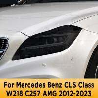 สำหรับ Benz CLS คลาส W218 C257 AMG 2012-2023 TPU ไฟหน้ารถป้องกันรอยขีดข่วนฟิล์มป้องกันไฟหน้าอุปกรณ์ซ่อม