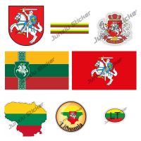 Creative Lithuania Stickers Lithuania Flag map Decal Sticker Funny Lithuania LT Small Country Code Decal Car Sticker Accessories LED Bulbs