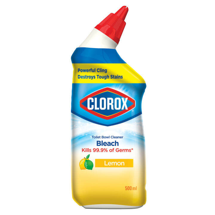 CLOROX Toilet Bowl Cleaner With Bleach Lemon Scent 500ml | Lazada PH