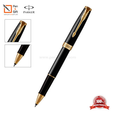 Parker Sonnet Matte Black Lacquer Rollerball Pen - ปากกาโรลเลอร์บอล ซอนเน็ต แมตแบล็ค สีดำด้านคลิปทอง ของแท้100% (พร้อมกล่องและใบรับประกัน)