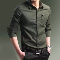 Spot Autumn And Winter New Military MenS Pure Cotton Long -Sleeved Shirt Trips Casual Large -Size