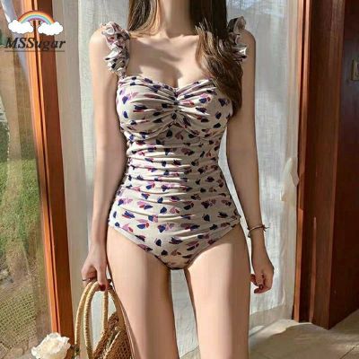 2020 new swimsuit with y flowers and thin fragrance