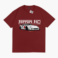 KARIMAKE Kaos Baju Mobil FERRARI F40 LBWK LIBERTY WALK V3 - V1 MARUN, S