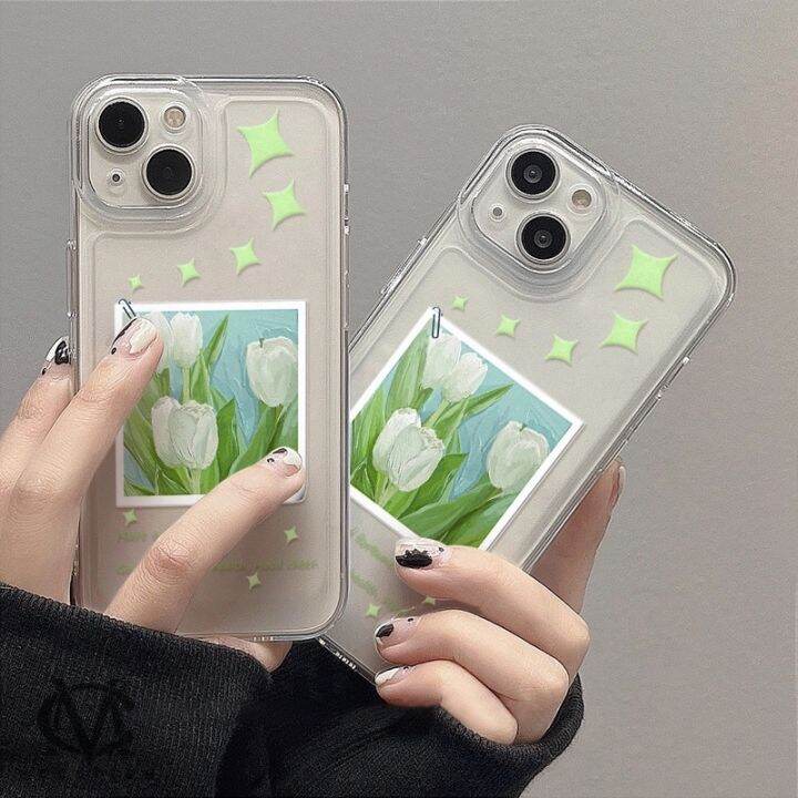 เคสโทรศัพท์มือถือ-tpu-ใส-หนา-กันกระแทก-ป้องกันกล้อง-ลายดอกทิวลิป-สําหรับ-iphone-13-12-11-pro-max-x-xr-xs-max-7-8-plus-se-2020-2022