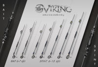 คัน Viking เวทคัน 6-16 lb เวทเหยื่อ 5-30 g รีซีฟแต่งโลหะ รมดำ สไตล์สวย ด้ามยาง EVA ลายพราง ทรงพุดเดิ้ล เหมาะสำหรับงานตีเหยื่อปลอม และหน้าดิน