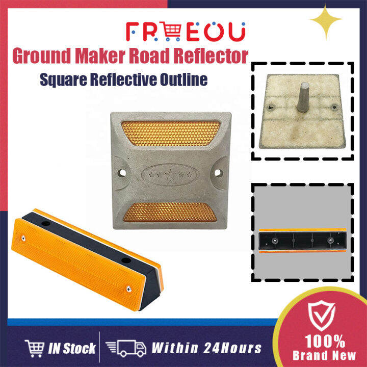 Aluminum Ground Marker Road Reflectors 100*100mm Highway Underground