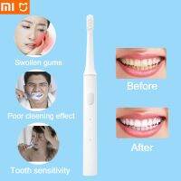 เครื่องสั่นสำหรับ Xiaomi MIJIA แปรงสีฟันไฟฟ้า T100เครื่องสั่นแปรงโซนิคฟันขาวด้วยคลื่นความถี่สูงไร้สายน้ำยาทำความสะอาดเพื่อสุขอนามัยช่องปาก