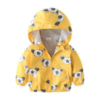 Toddler Baby Girls Clothing Spring Autumn Unicorn Rainbow Waterproof Hoodies Jackets Panda Animal Windbreaker Coats Girls Jacket