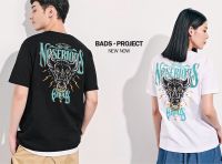 Just say bad ® เสื้อลาย รุ่น Bull Town สีดำ ขาว ( ลิขสิทธิ์แท้ ) ผู้ชาย แขนสั้น M L XL 2XL / TS