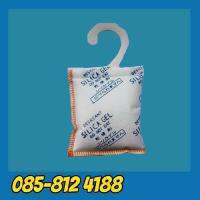 Silica Gel White non woven - ซิลิกาเจลสีขาว ผ้าไม่ทอ - 100g with Hook (120pcs/box)