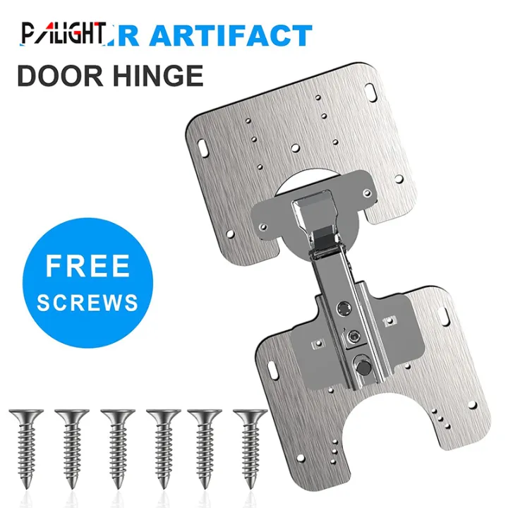 PAlight 1/2/4pcs Hinge Mounting Plate with Screws Adapts to Hinge Cups