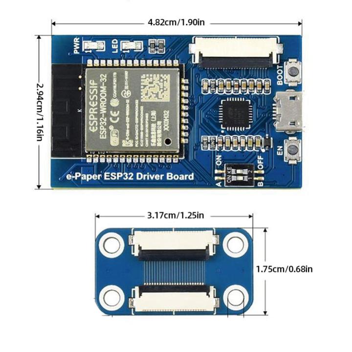 สินค้าใหม่-การแสดงหน้าจอภาพอี-หมึก-esp32รองรับบลูทูธโมดูลอี-เปเปอร์ใช้พลังงานจากบลูทูธแผงอี-กระดาษดิบสำหรับ-arduino