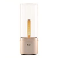Yeelight Candle Atmosphere Light Yellow Nightstand Lamp for Bedroom Living Room Dating Dimmable Rechargable Candle Light Night Lights